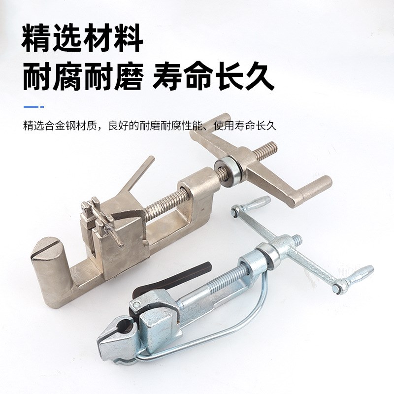 不锈钢扎带紧带30/40/60管道带压堵漏钢带收紧打包重型钢带拉紧器
