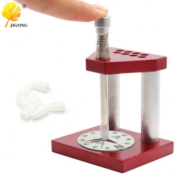 装手表针胶头针冲 手表维修工具 红色金属手表压针器 装针压针机