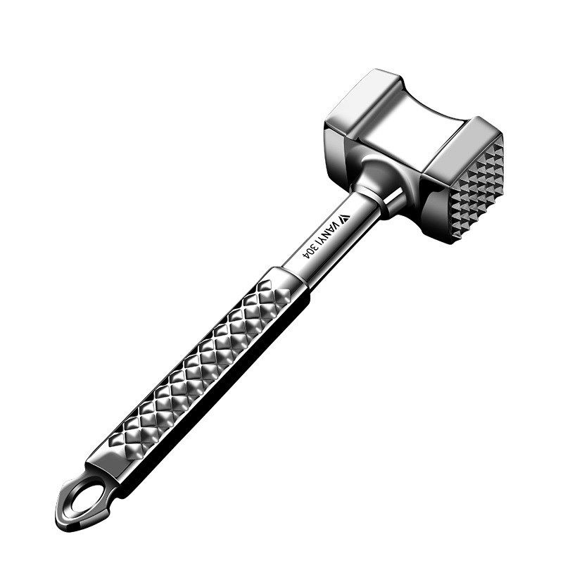 304不锈钢锤肉器家用松肉锤牛排锤打肉断筋锤子双面一体敲赵之孙