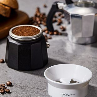 摩卡壶布粉器咖啡布粉器摩卡壶配件接粉器咖啡器具布粉神器压粉器