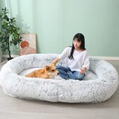 懒人窝窝床人类狗床大型狗窝冬季 保暖宠物可拆洗沙发懒人可睡可躺
