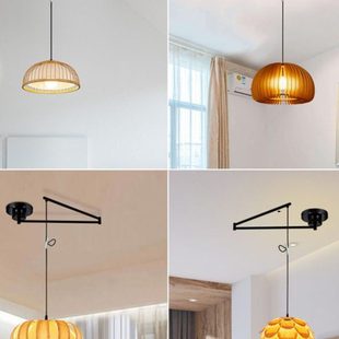 吊灯移位器吊灯移位神器轨道吊灯移位器餐厅灯意式餐桌摇臂吊灯