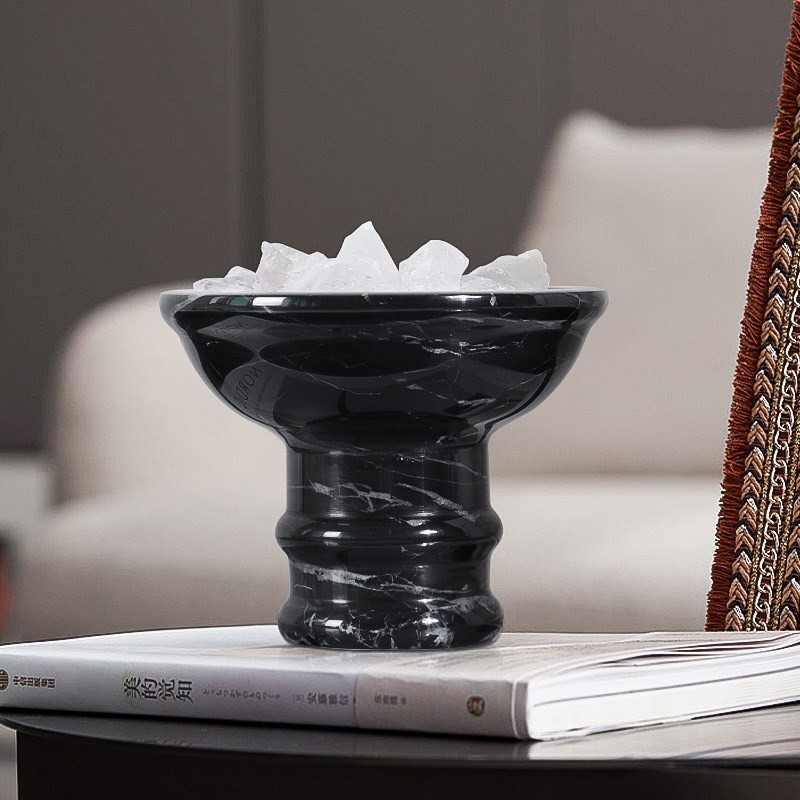 复古轻奢大理石香薰杯摆件卧室餐厅样板房餐桌面软装家居饰品