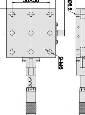 燕尾平移台TSD系列 TSDA6525-1S