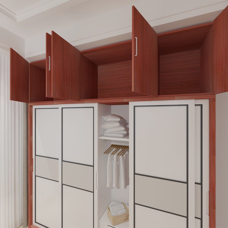 衣柜顶柜储物柜卫生间墙壁吊柜阳台挂柜卧室地柜可定制平开门