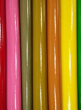 东莞厂纤家皱镜面超纤镜皮革沙发箱包鞋通用弹贴面EHL超黑色高漆