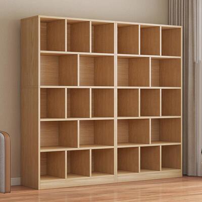 书物架落地置物架家墙用卧柜室多层收纳架客厅简易81211展示柜靠