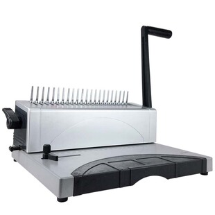 9025胶圈夹条装订机梳式装订机胶圈21孔打孔机财会夹条装订机厂家