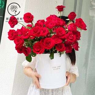 超大号鲜花气球抱抱桶花盒包装盒花束抱桶花桶玫瑰礼盒创意情人节