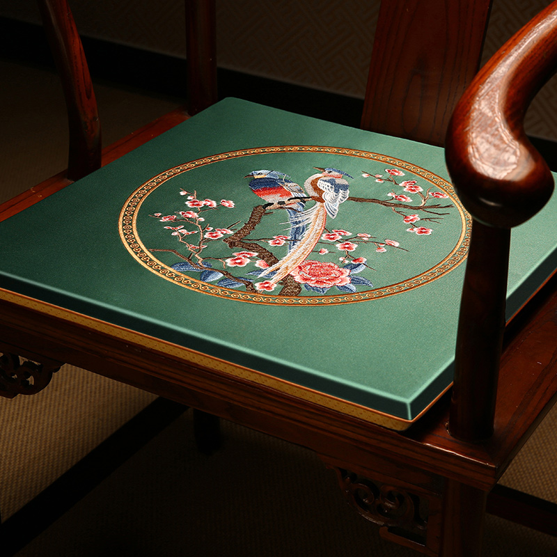 红木椅坐垫防滑中式圈椅太师椅座垫家用餐桌椅垫实木沙.发垫子定