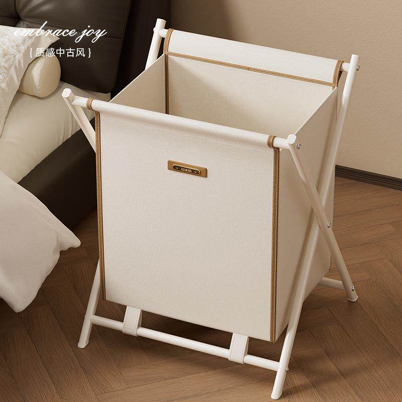 颜值家用高级WL-411感脏衣红服收纳筐脏衣卫篓可折叠生间高轻奢网