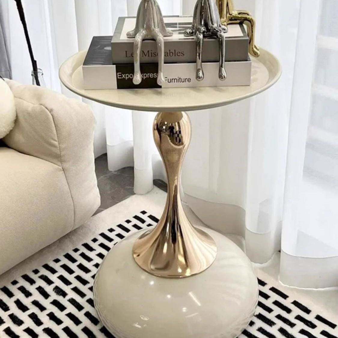 欧式铁艺无品牌/边几头小户型家用客厅小沙发边蛮腰法式几卧室床