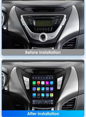 适用于11-.51款现代朗动伊兰特397寸竖653屏车载MP中控安卓导航仪