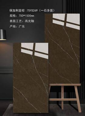 板奢石大板大理石瓷砖751500客厅75YS3050地砖地砖卫生间墙砖背x
