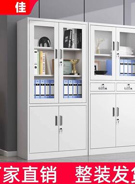 案NSA岚公楚办室铁皮柜制文件柜矮柜带锁钢凭证柜带锁更衣柜档柜