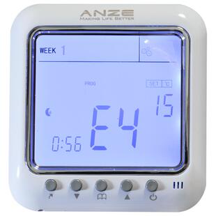 安泽电地暖温控器 温度控制器温控开关 液晶显示屏可周编程电热炕