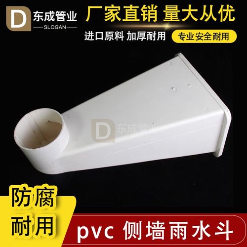 PV水侧墙雨水斗 110屋面排水管87型侧排水斗天台落C斗地漏出漏口