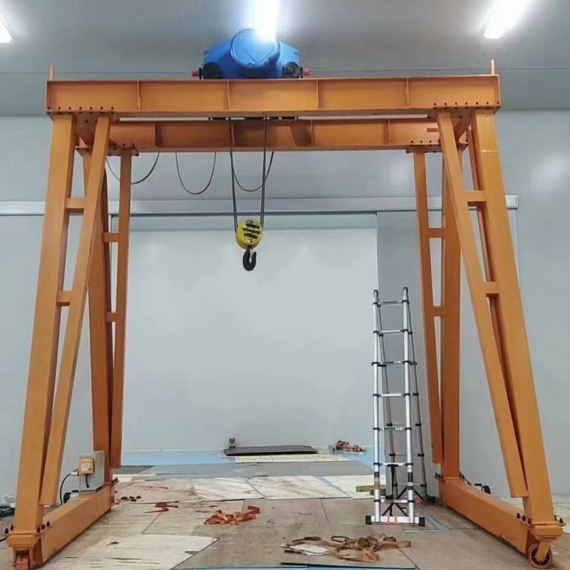 龙门架起重机2吨吨升降移动龙门吊手推无轨转向移动龙门吊架
