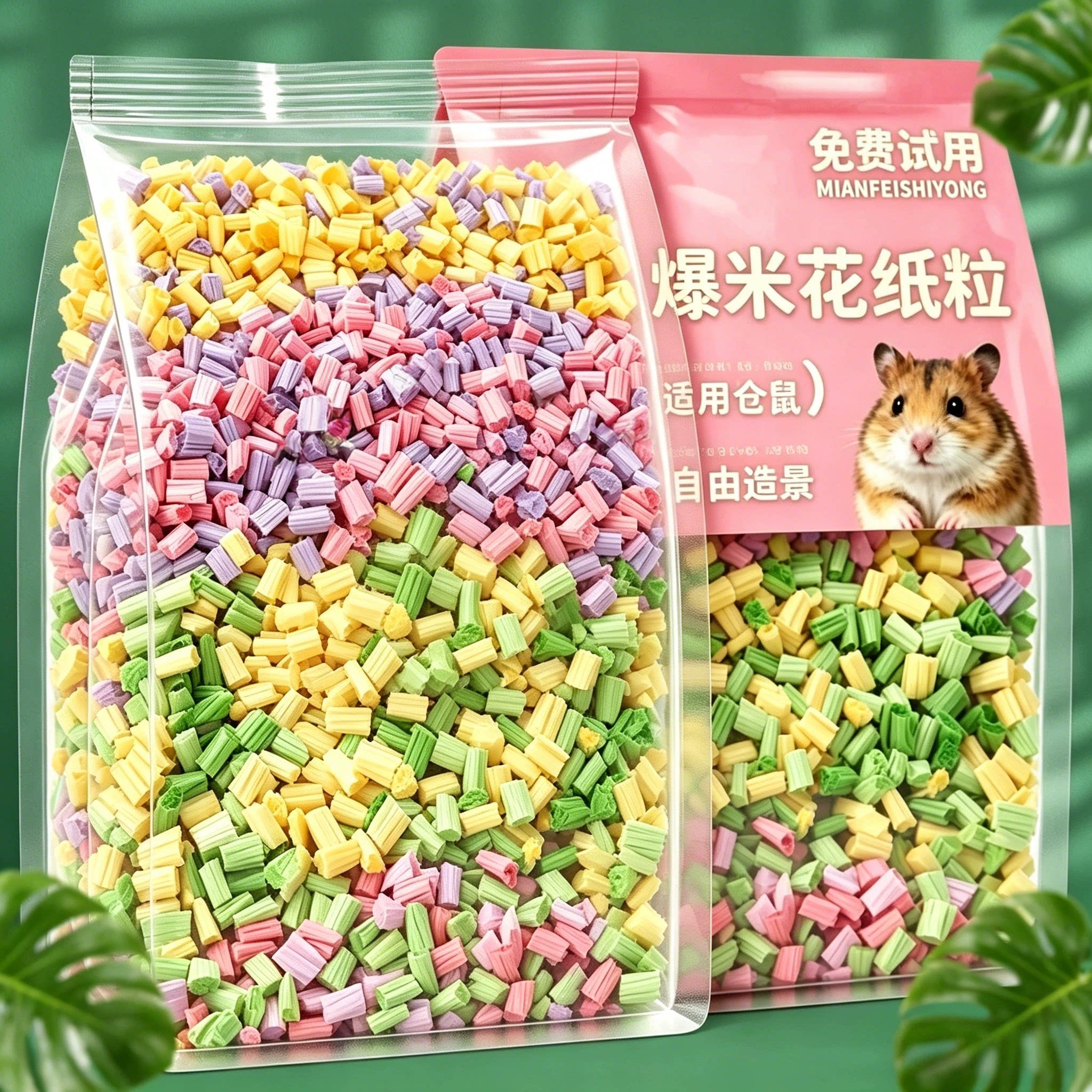 夏季仓鼠爆米花纸粒吸水透气垫料