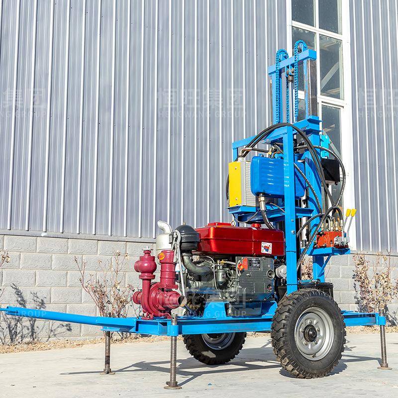 小型家用电动打井机液压伸缩钻井机100米水井全自动打井机厂家