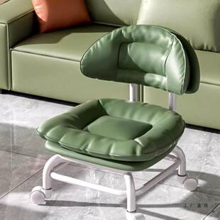 向轮子家用小换鞋滑轮靠背矮万凳凳静音成人多功能美缝985凳结实