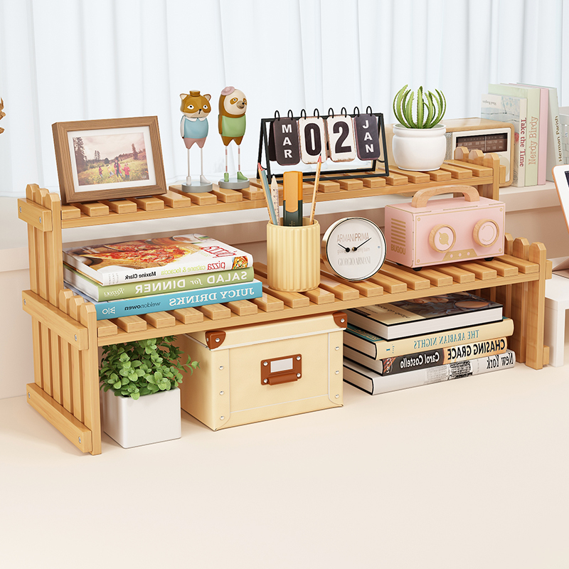 桌面小书架置物架办公室桌t上装饰品摆件收纳架简易飘窗多肉花架