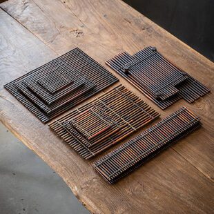 手工编织日式竹排仿古干泡台小号茶台竹茶壶茶杯托盘茶垫功夫茶具