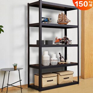 货架置物架家用收纳架黑色架子书架花架展览展示架办公架阳台包邮