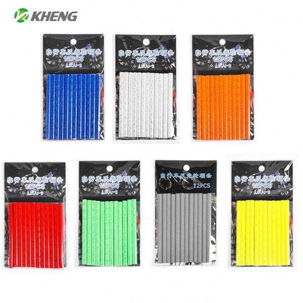 恺亨炫彩反光辐条圈死飞公路山地自行车钢丝卡条警示条彩色卡条