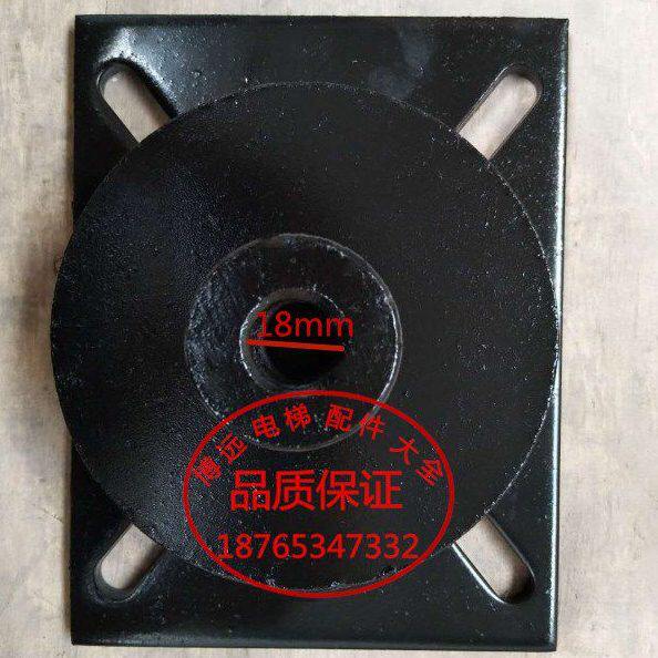 电梯配件主机减震垫曳引机减震垫缓冲器圆形橡胶减震器防震垫电机