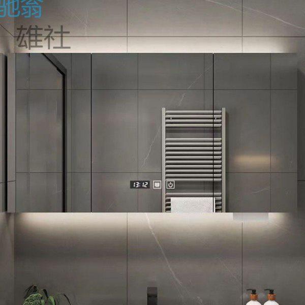 m%智能实木浴室镜柜卫生间镜柜收纳梳妆镜洗手厕所镜带置物架除,家装主材,智能浴室镜,淘宝优惠券,粉丝福利购,淘宝优惠卷