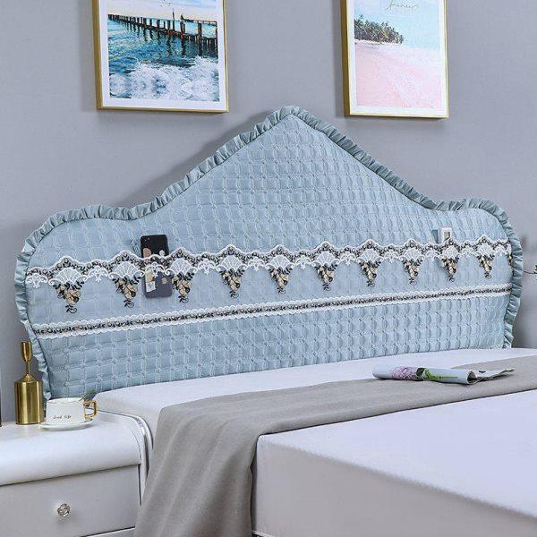 欧式床头罩弧形半圆凹凸床头套加厚靠背罩床头板软包全包通用新款,居家布艺,床头罩,淘宝优惠券,粉丝福利购,淘宝优惠卷