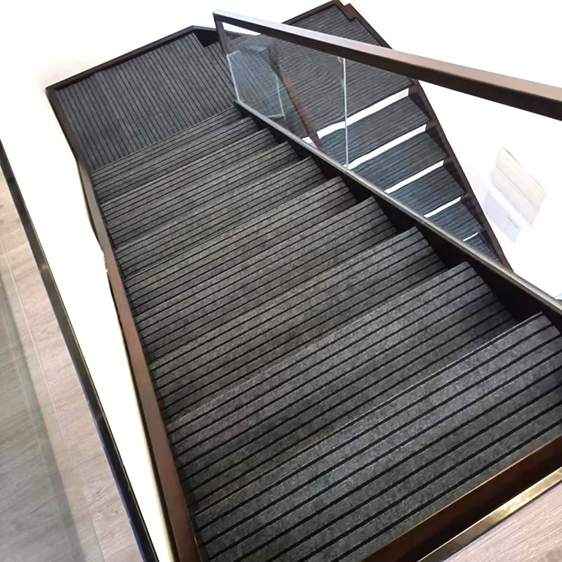 定制3D立体加厚铝膜自粘防滑楼梯地毯室内外台阶U踏步垫静音地垫