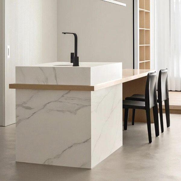 岛台餐桌一体全岩板中岛台开放式厨房可定制吧台奶油风方形饭桌,住宅家具,岛台餐桌,淘宝优惠券,粉丝福利购,淘宝优惠卷