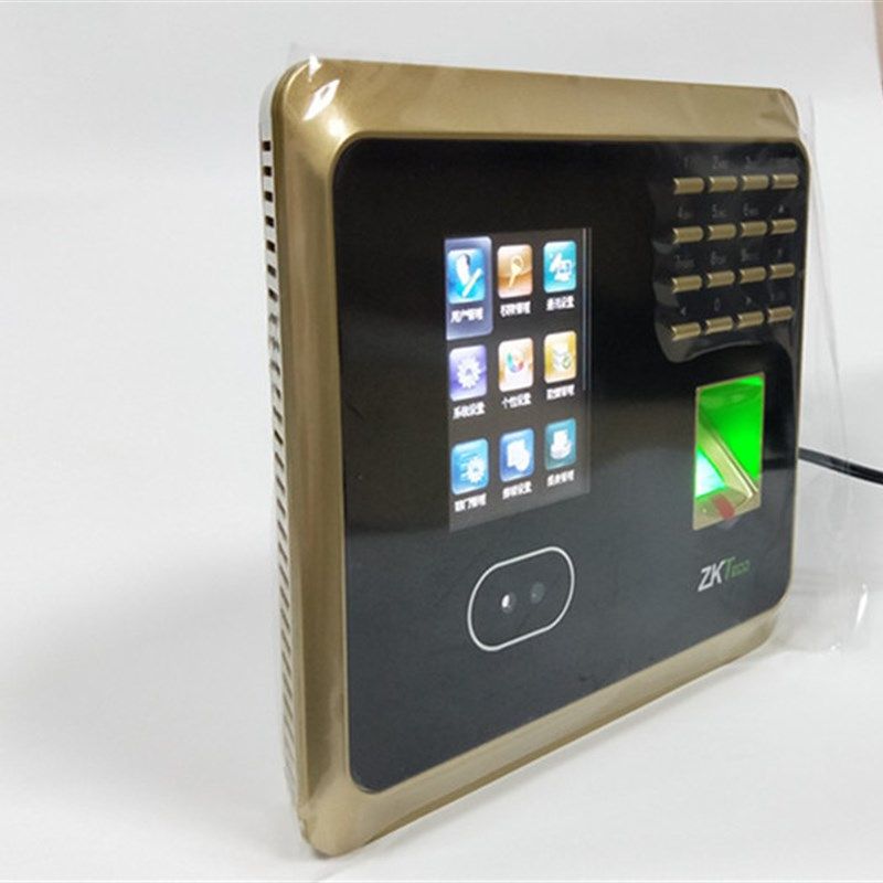 中控智慧UF100plus人脸考勤机中控UF100plus指纹打卡机英文考勤机