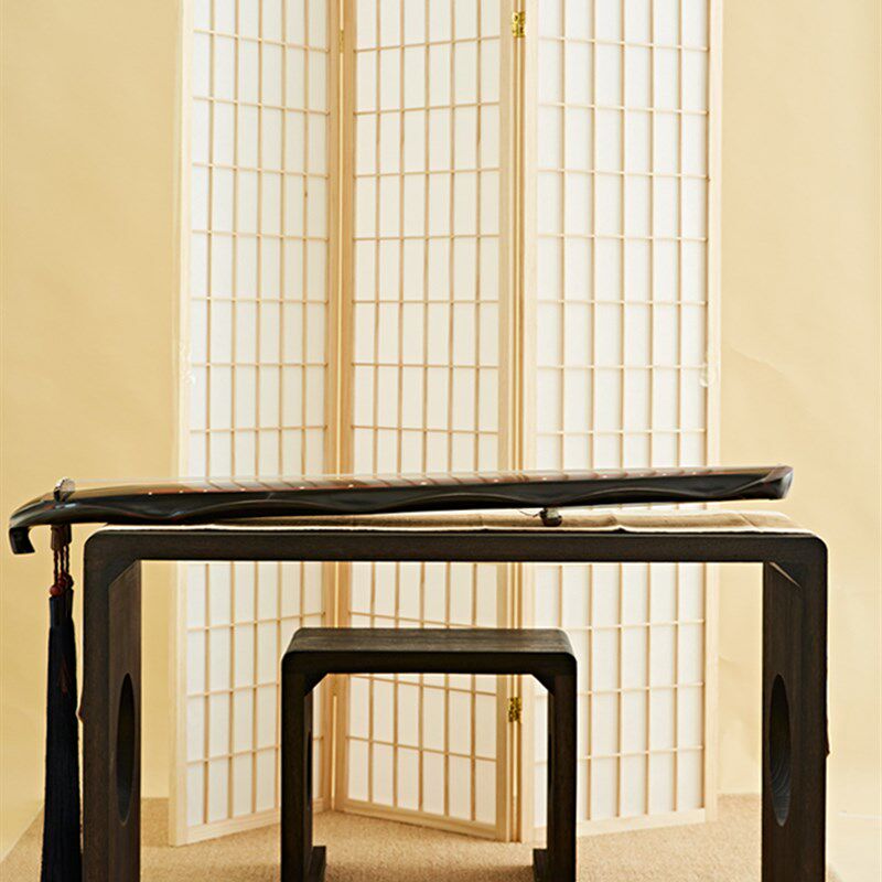 实木古琴桌凳烧桐木整体仿古琴桌共鸣茶桌古筝桌国学桌书法桌包邮