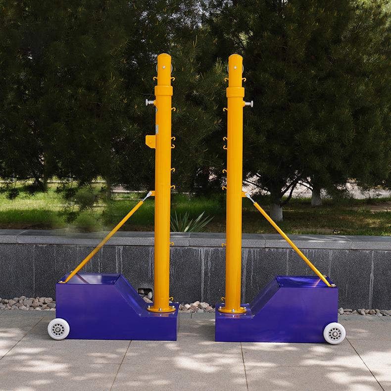 包邮现货供应球柱比赛移动式羽排网气排球多用球柱