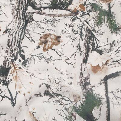 70树叶迷彩印花981面料枯树印花布现鞋货森林枯2克叶卫衣服装帽面