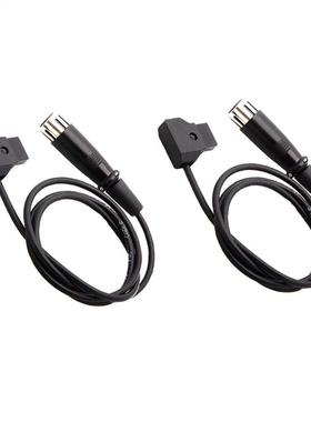 2Piece D-Tap Male to Female 4-Pin XLR Cable for Power Supply