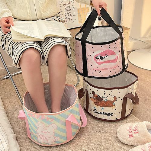 可折叠旅行泡脚袋家用养生便携式学生宿舍儿童洗脚盆保温泡脚桶