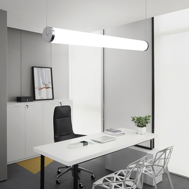 吊装灯管led长条吊灯办公室经理室员工位商场超市展厅图书馆教室