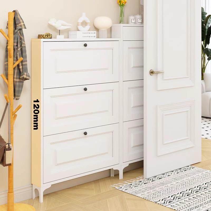 12cm超薄制翻斗REJ鞋柜家玄用门口钢室内一靠墙入户关柜大容量体