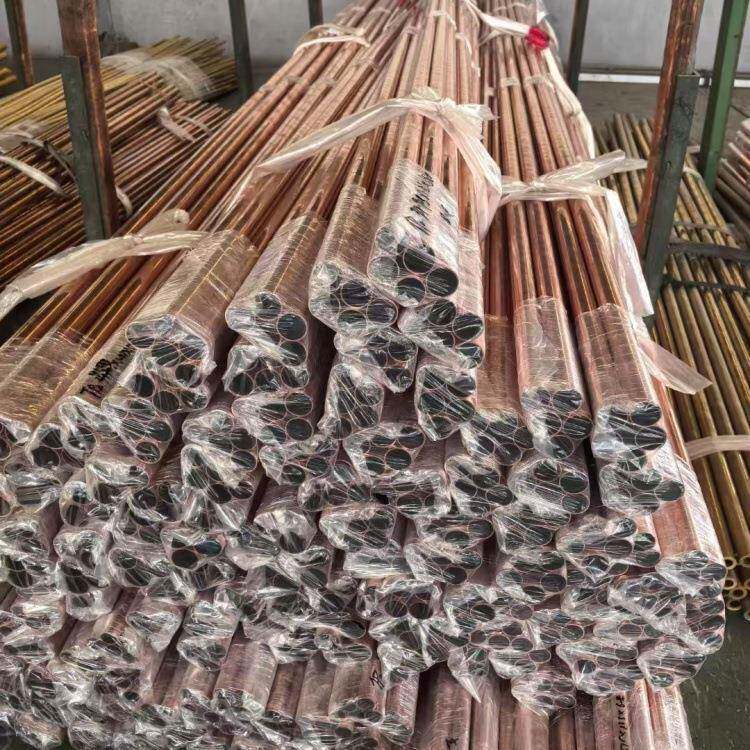 现货供应R410A紫管脱空磷调铜铜管Tp2去铜管紫RYS铜盘管紫铜脂直