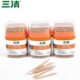 牙线竹签 双头家用280支装 三清牙签碳化竹牙签买q3罐送1罐 包邮