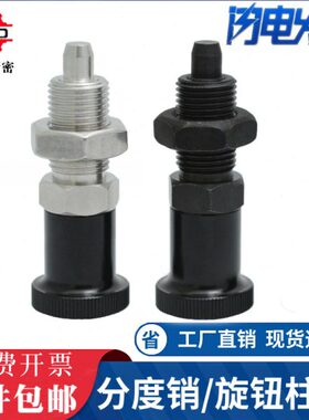 PXAT分度销 PXKT不锈钢复位旋钮柱塞圆头型 SXPKT SXPAT6 8 10 12
