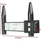 8UG 孔毂距卡具尺 轮孔L距测量量 改装 孔距测量 轮毂尺 D卡尺