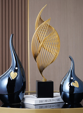 轻奢现代客厅家居桌面装饰品酒柜抽象摆件电视柜玄关乔迁新居礼品