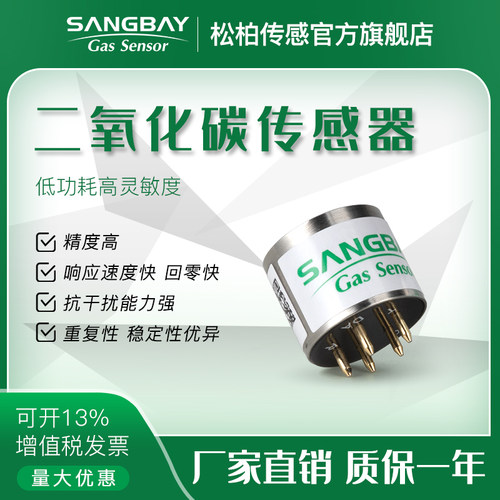 红外二氧化碳气体传感器模块四合一检测仪高精度测量CO2浓度探头