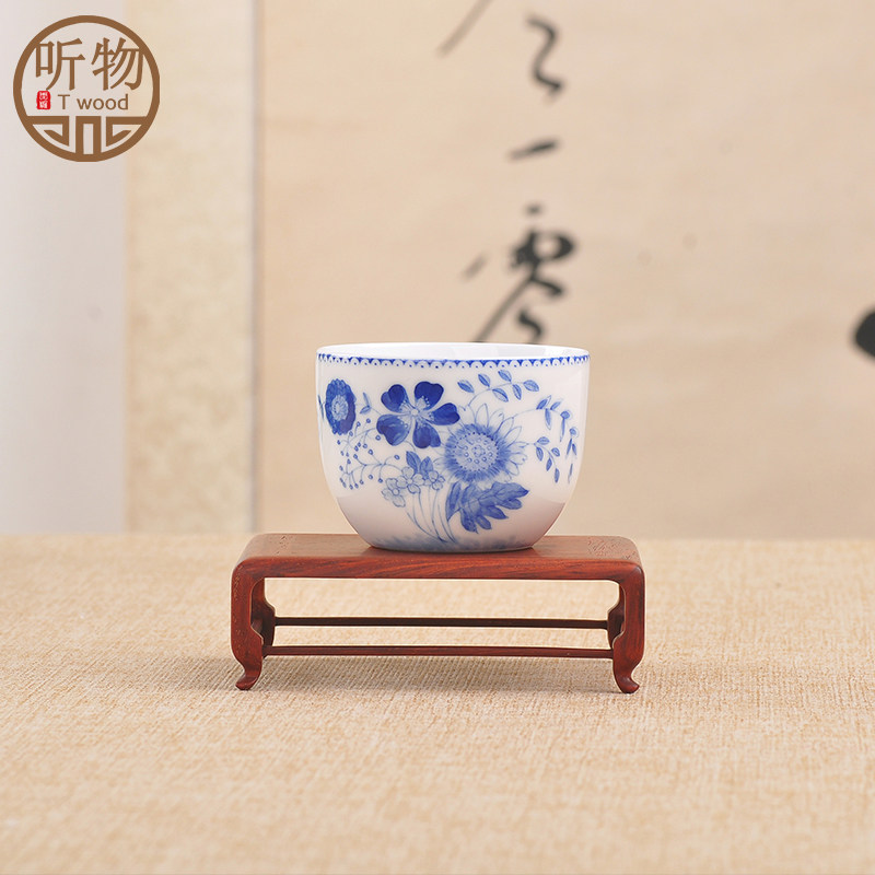 红木小叶紫檀瘿瘤木黄花梨蒲草盆景底座茶具茶壶奇石文玩摆件底座