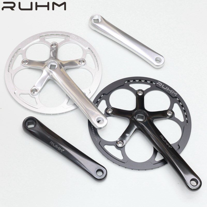 ruhm小布小步折叠车自行车铝合金牙盘正负齿50t带护盘bcd130齿盘